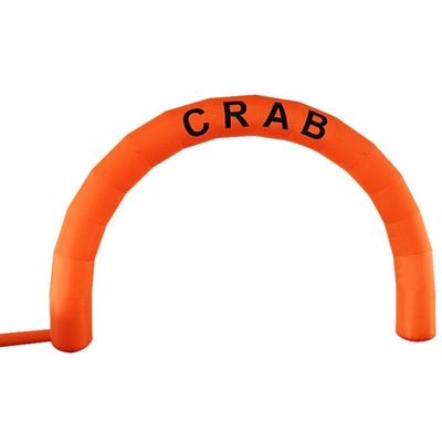 Crab orange inflatable arch