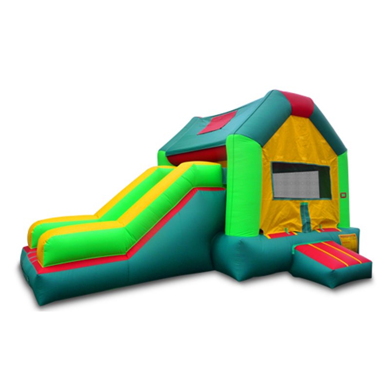 Inflatable castle with slide