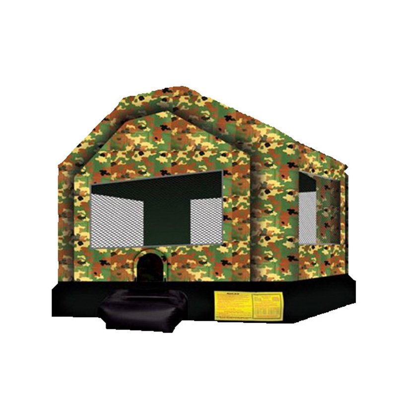 Camouflage and inflatable trampoline