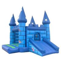 Inflatable castle trampoline